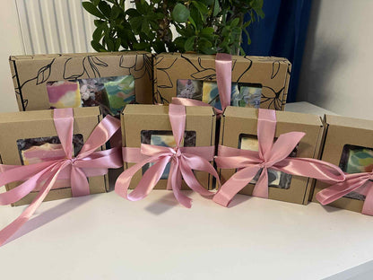 Gift boxes set of 6 natural handmade soaps
