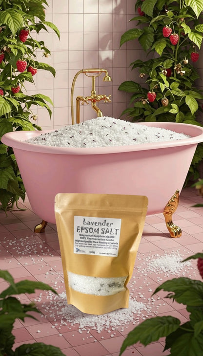 Epsom Salts Bath Soak Relaxing Lavender Spa Detox Muscle Relief 250 g
