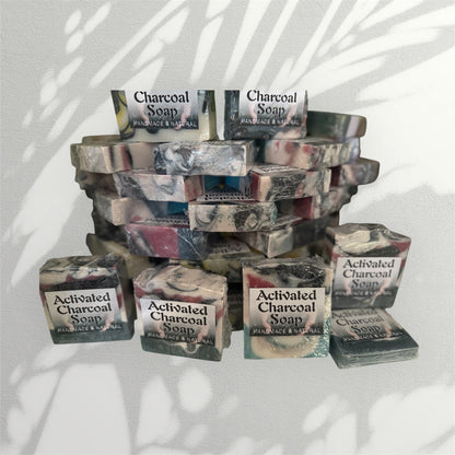 Activated charcoal soap