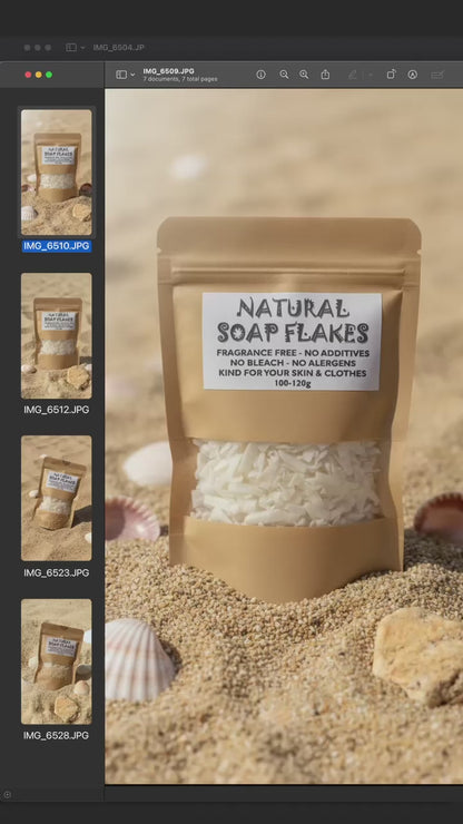 Natural Handcreafted Soap Flakes 100g